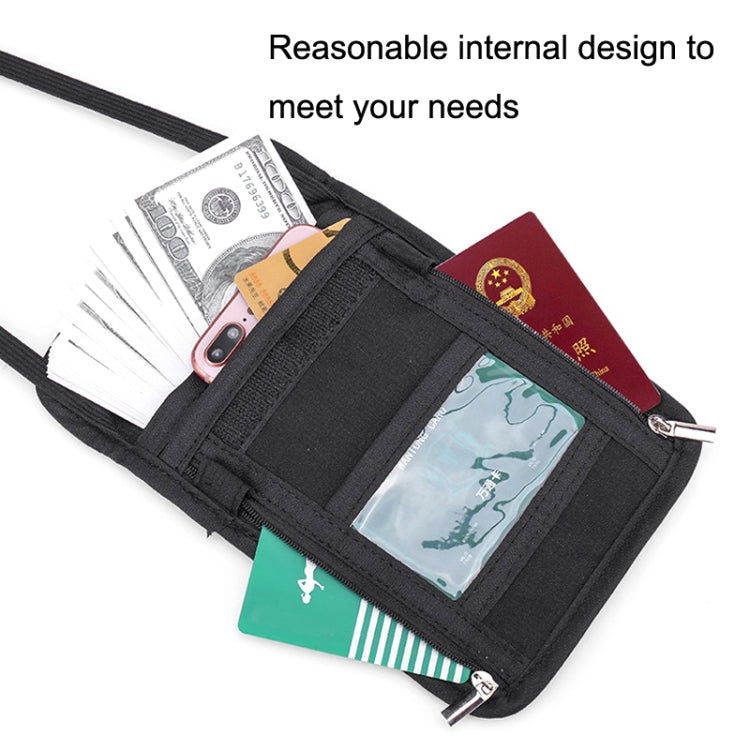 ZD-WM-06 RFID Hanging Neck Bag Passport Bag Anti-scanning Anti-magnetic Messenger ID Bag Reluova