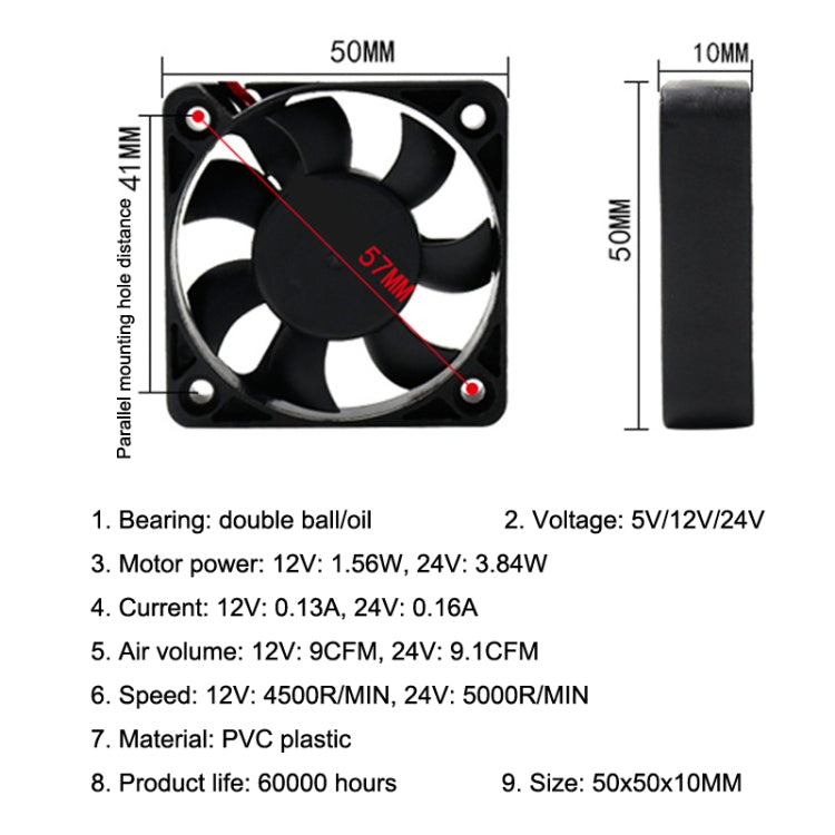 5cm Silent DC Cooling Fan-Reluova