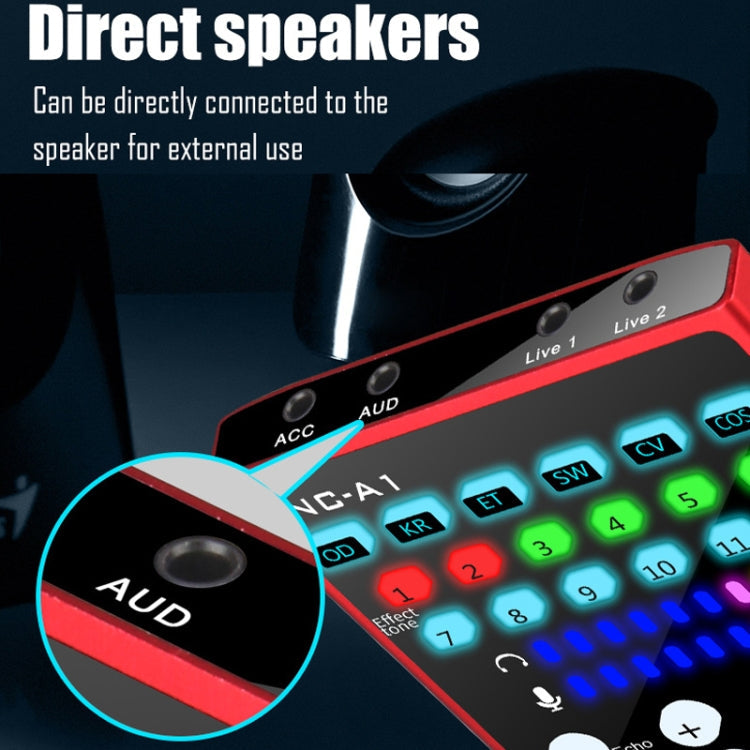 NC-A1 Bluetooth 5.0 Sound Card 12 Kinds Of Sound Effects Support Real-Time Monitoring Reluova