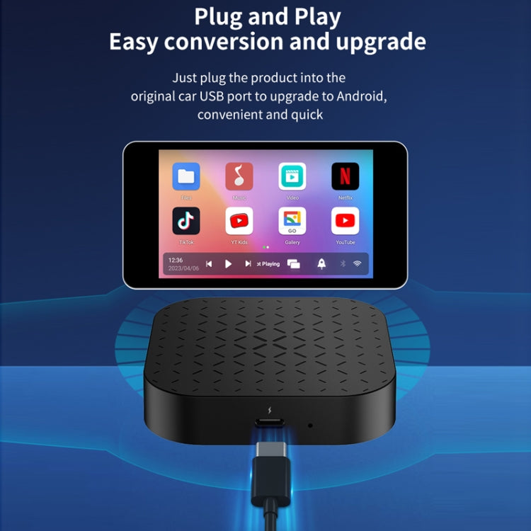 Apple Wired To Android Box Qualcomm 4-core Wireless Car Interconnection Smart Box