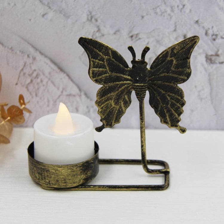 DH2303-03 Metal Retro Iron Art Candlesticks Ornament Table Candle Cup Decoration Props My Store