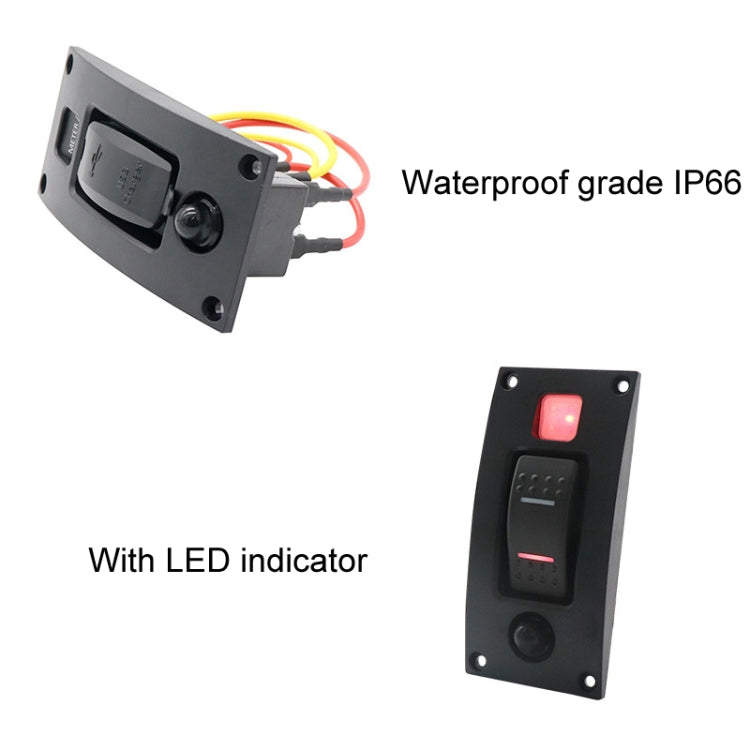 Marine Self-Locking Resetting Switch With Overload Protection Indicator Light