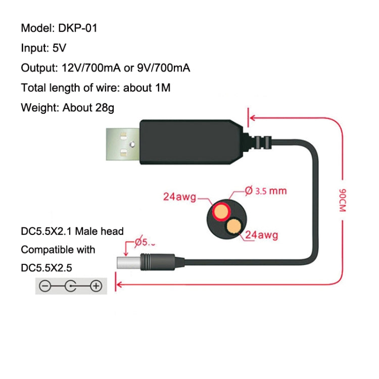 USB Booster Cable Mobile Power Router Power Cord