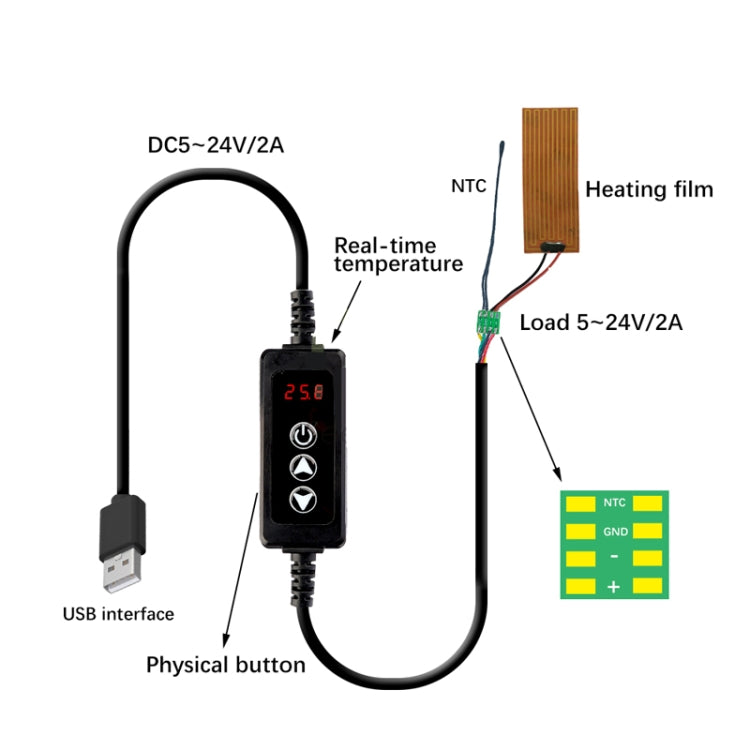 W-3301 Intelligent Digital Display Thermostat Pet Heating Pad Milk Warmer Thermostat Controller Reluova