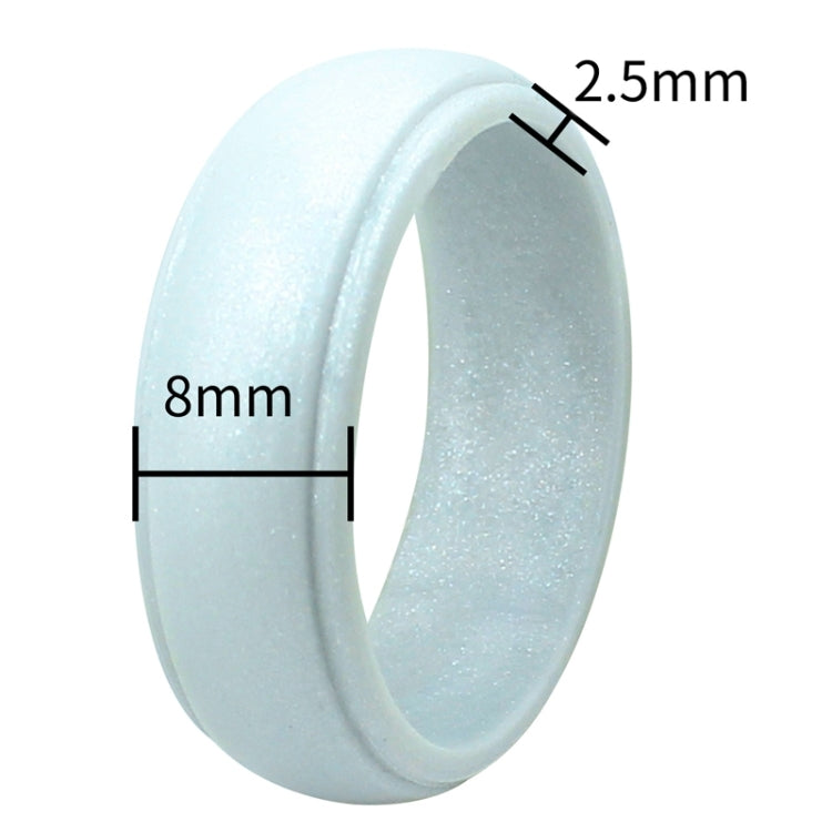 SH800-140 8mm Wide Curved Radian Step Silicone Ring, Series 3 My Store