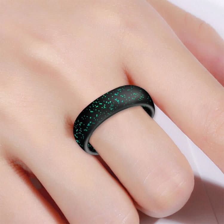 SH100 5.7mm Wide Silicone Ring Glitter Couple Ring, Series 2 Reluova