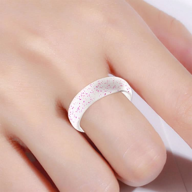 SH100 5.7mm Wide Silicone Ring Glitter Couple Ring, Series 2 Reluova