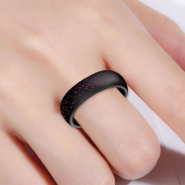 SH100 5.7mm Wide Silicone Ring Glitter Couple Ring, Series 3 Reluova