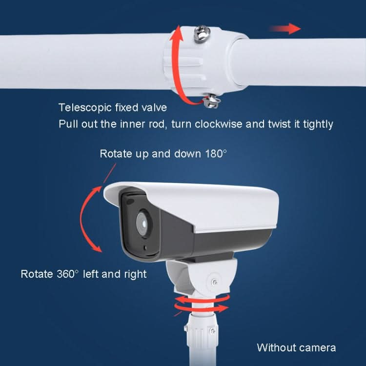 Telescopic I-Type Monitoring Bracket Hanging Closed-Circuit Aluminum Alloy Bracket Reluova