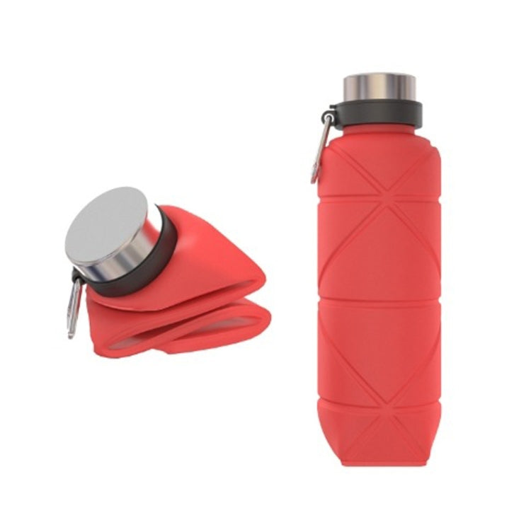 Outdoor Silicone Folding Water Cup Telescopic Water Bottle Travel Drinking Cup With Carabiner Reluova