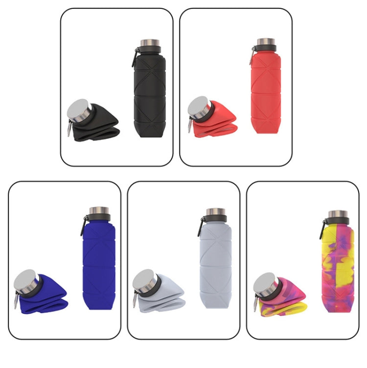 Outdoor Silicone Folding Water Cup Telescopic Water Bottle Travel Drinking Cup With Carabiner Reluova