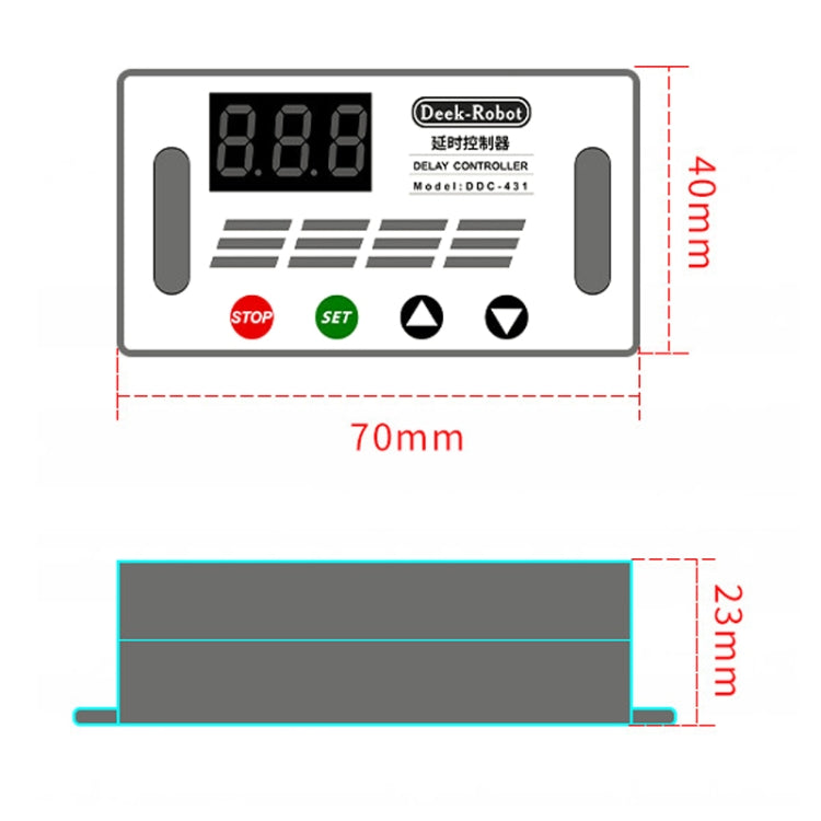 Deek-Robot DDC-431 Timer Delay Relay Switch Digital LED Display Delay Controller Reluova