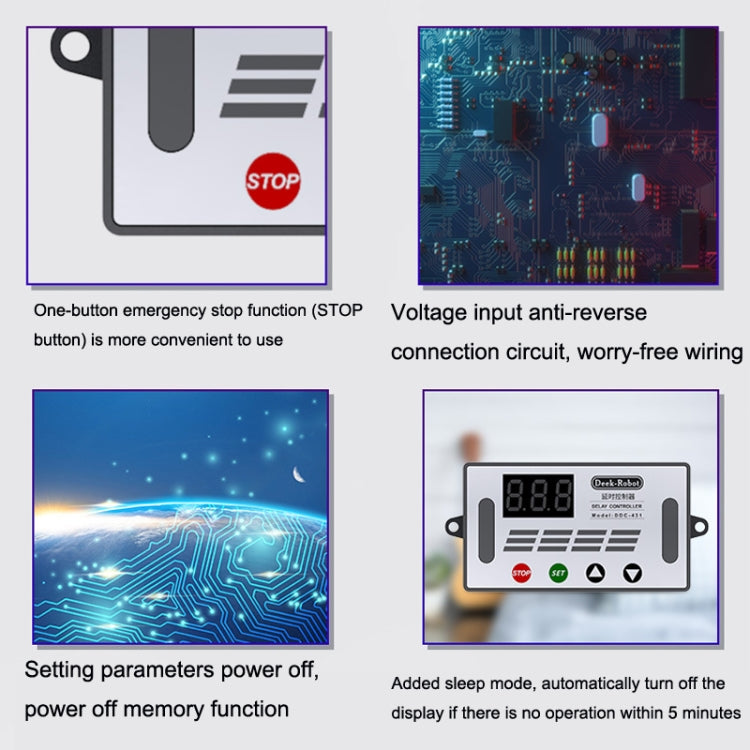 Deek-Robot DDC-431 Timer Delay Relay Switch Digital LED Display Delay Controller Reluova