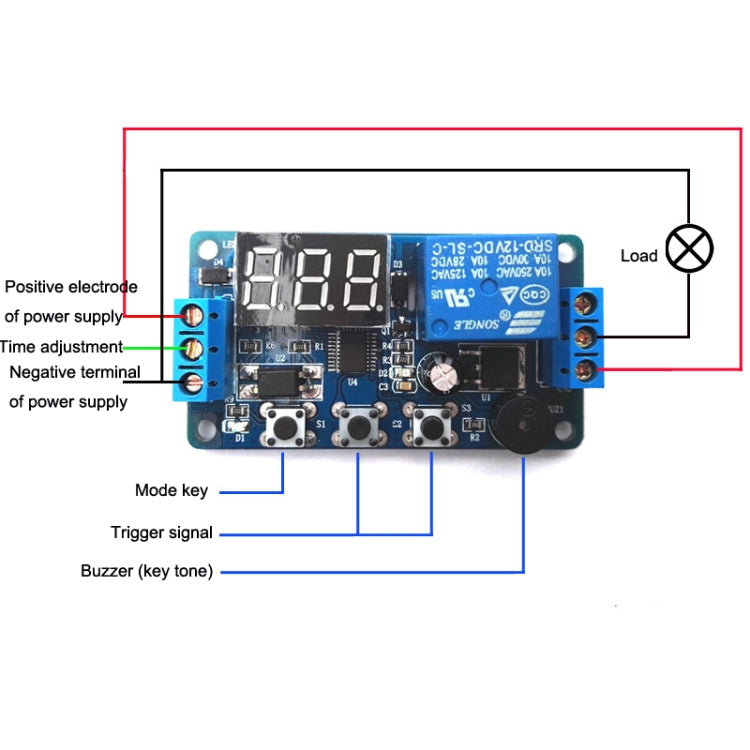 DK-C-01 Anti-Reverse Circuit Delay Relay Module DC12V Timing Delay Controller Module