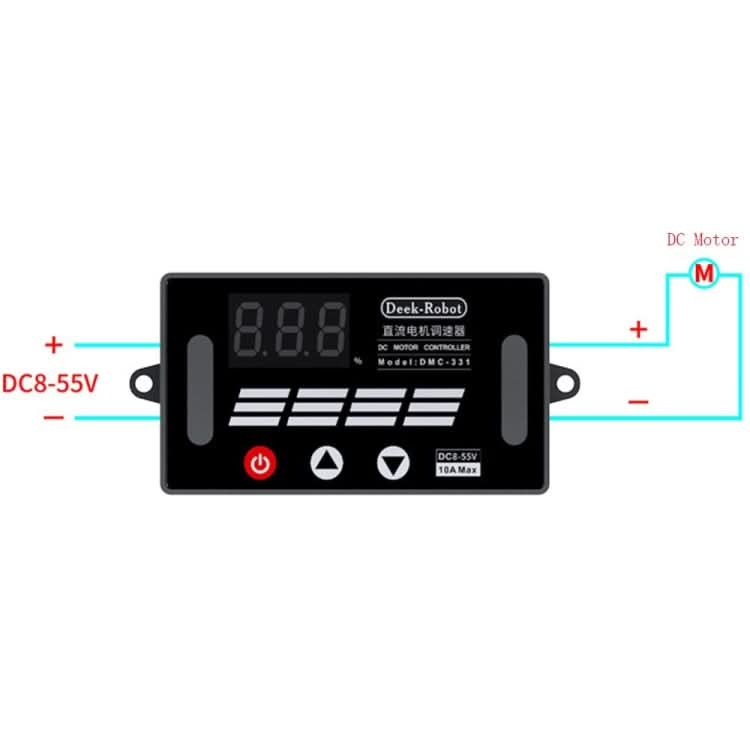 Deek-Robot DMC-331 PWM DC Motor Speed Controller Wide Voltage DC8-55V Speed Regulator Reluova