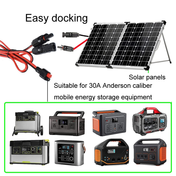 MC4 to 30A Anderson Mobile Energy Storage Battery Charging Cable