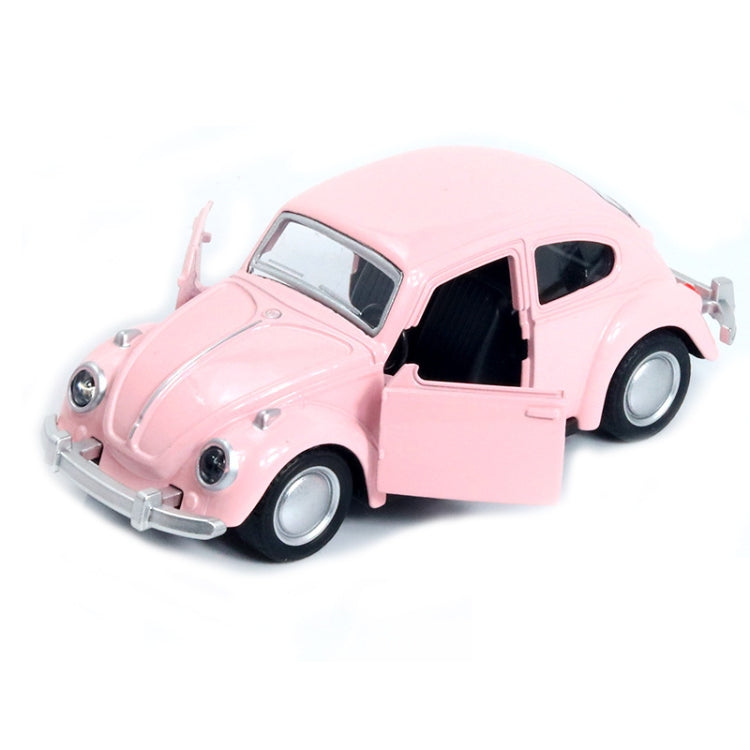 1:36 Beetle Classic Car Open Door Alloy Car Model Pull Back Children's Toy Car