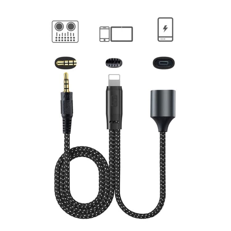 Live OTG Sound Card Cable Mobile Phone Charging Audio Recording Data Cable