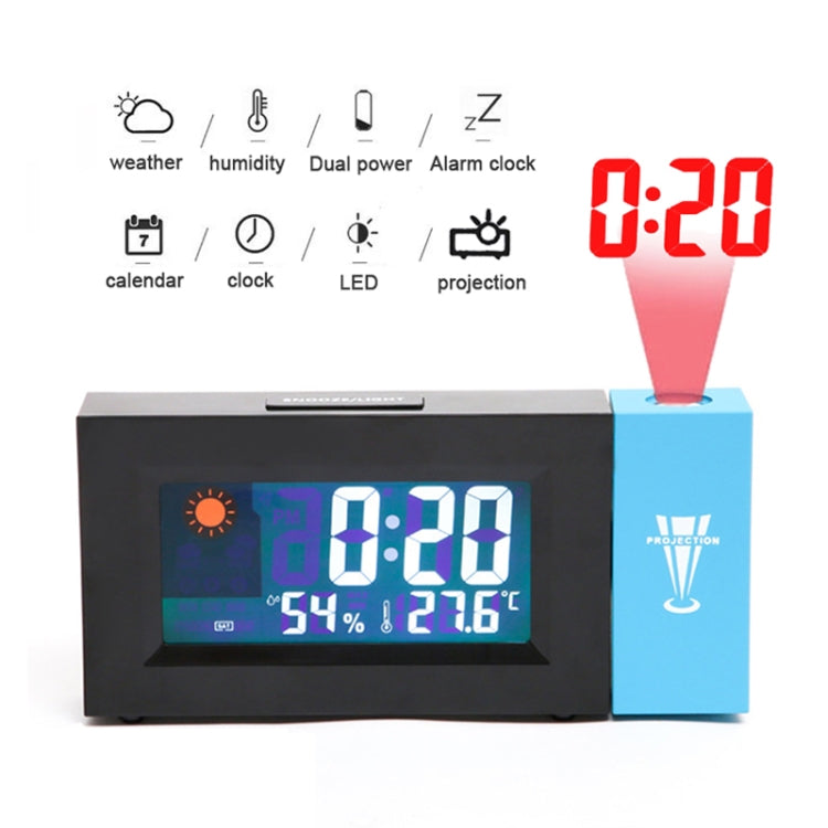 8290 Electronic Colour Screen Weather Clock Weather Forecast Projection Clock Rotatable Digital Clock My Store