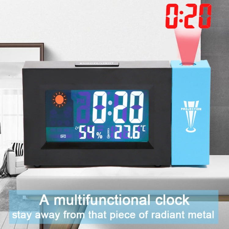 8290 Electronic Colour Screen Weather Clock Weather Forecast Projection Clock Rotatable Digital Clock My Store