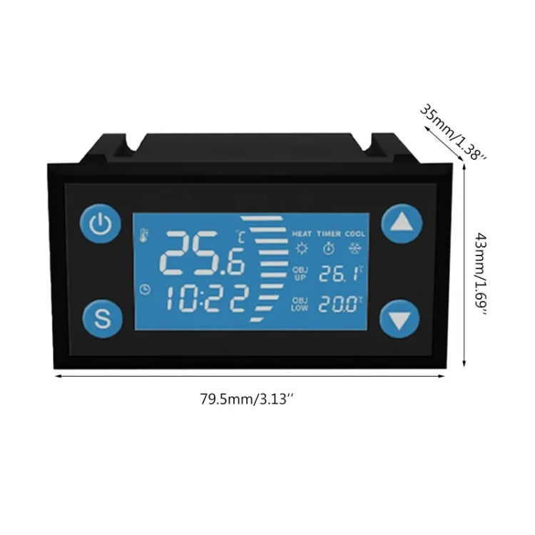 W-1213 Intelligent Digital Display Fish Tank Climbing Pet Thermostat Planting Hatch Breeding Temperature Controller