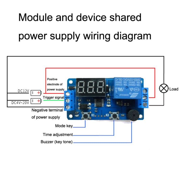 DK-C-01 Car Programmable Timing LCD Digital Display Relay Module Can Control DC AC Delay Relay