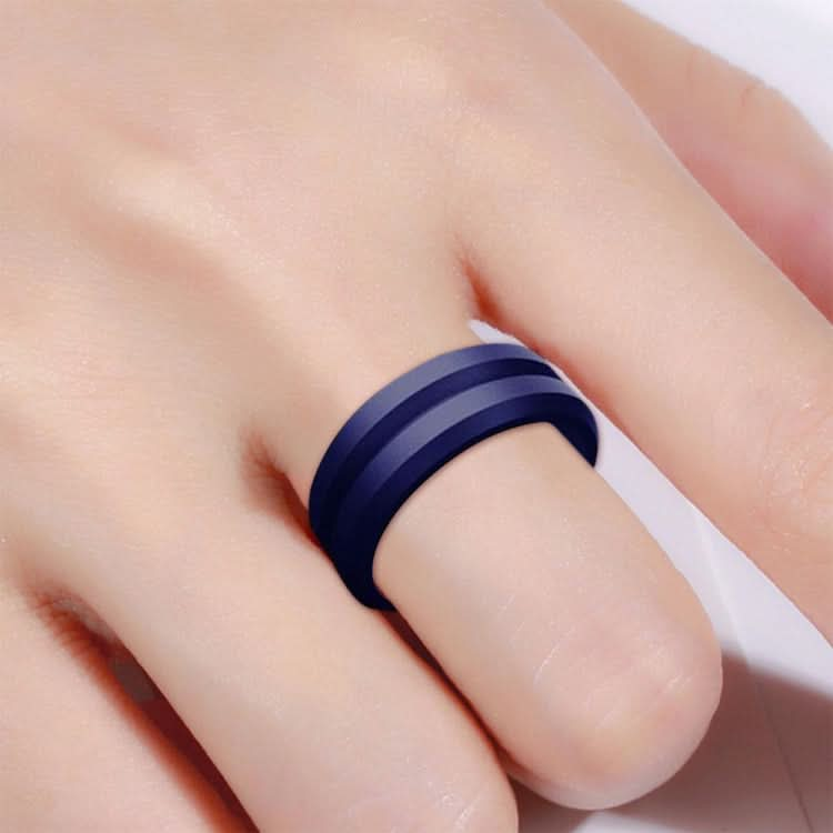 SiR053 V Shaped Grooved Edge Silicone Ring Outdoor Sports Couple Ring, Series 2 Reluova