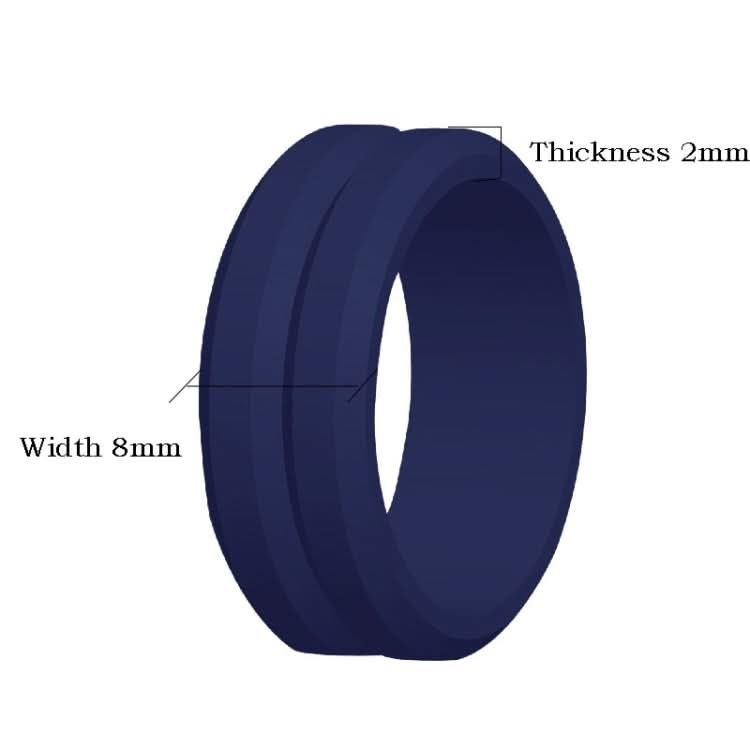 SiR053 V Shaped Grooved Edge Silicone Ring Outdoor Sports Couple Ring, Series 1 Reluova