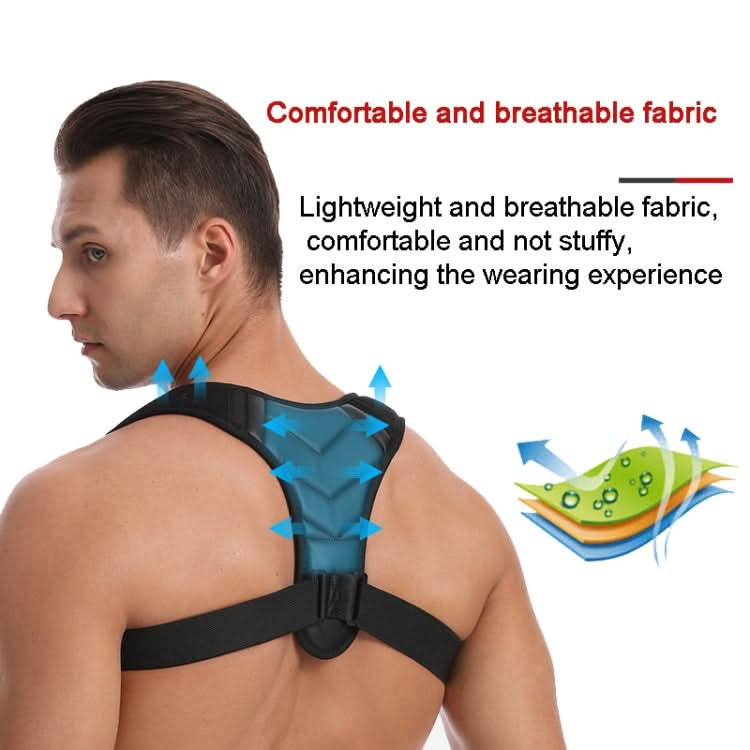 MK118 Back Correction Belt PU Leather Anti-Hunchback Strap Posture Corrector Reluova