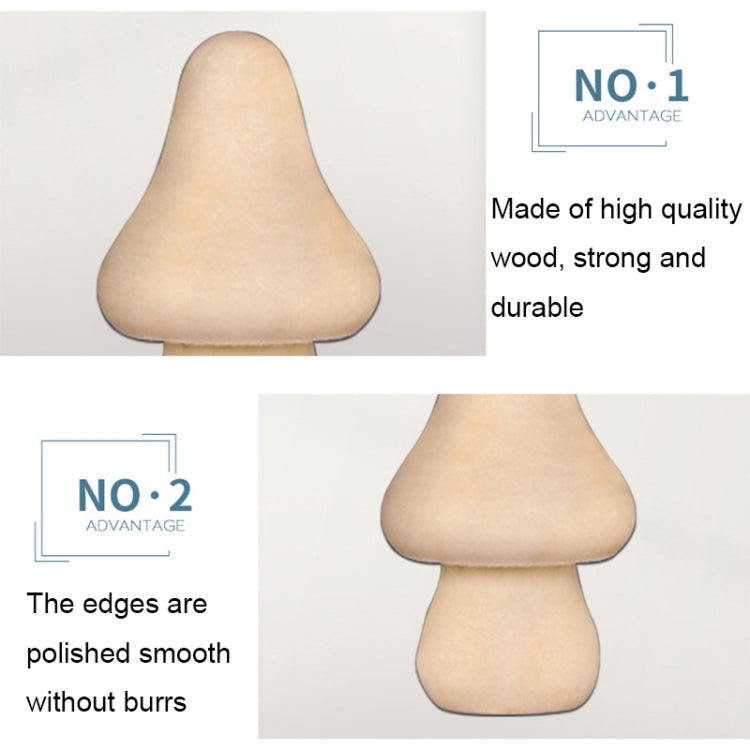 Wooden Mushroom Head DIY Painted Toys Children Early Education Household Decorative Ornaments My Store