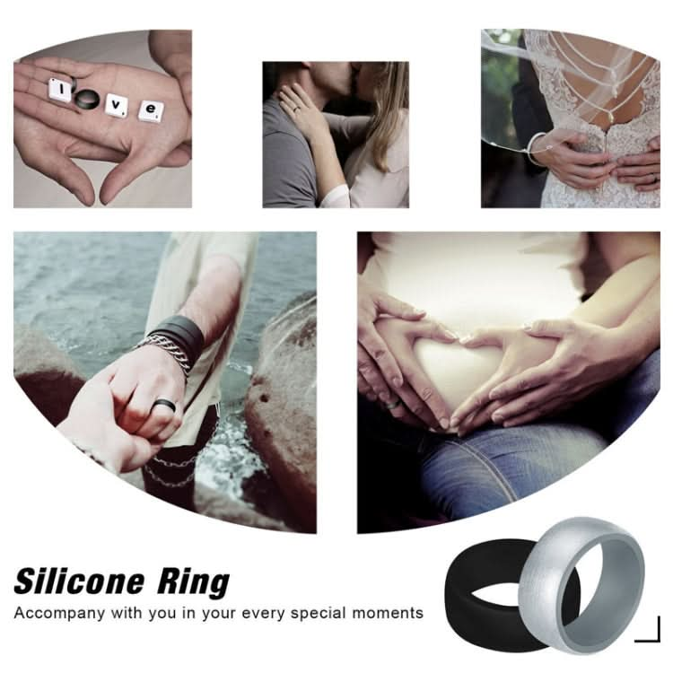 SiR013 8.7mm Curved Outdoor Sports Silicone Ring, Series 1 Reluova