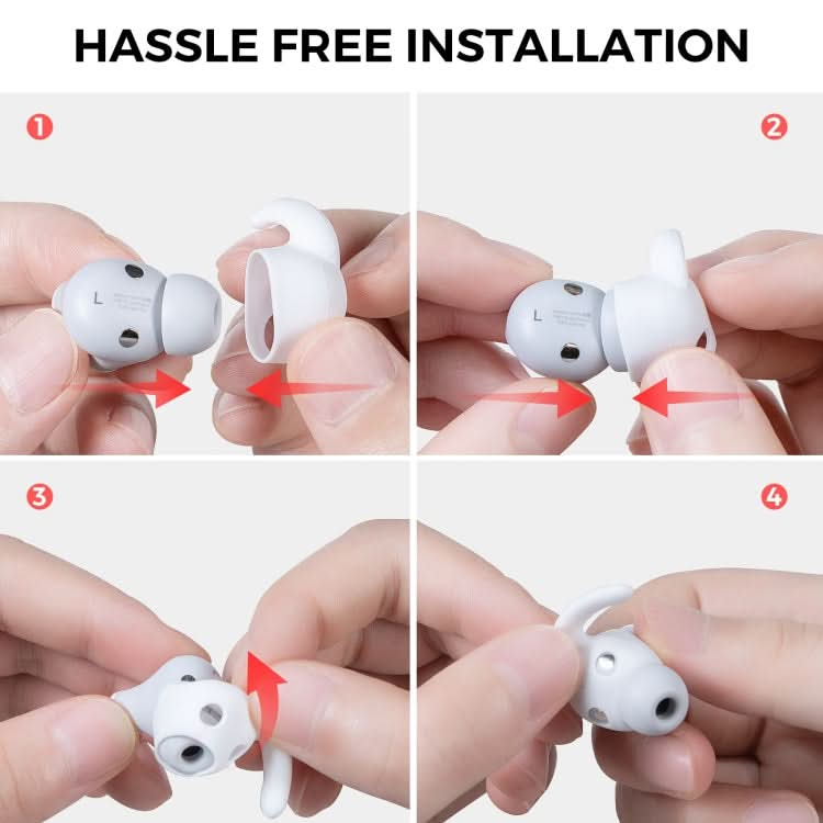 For Beats Studio Buds AhaStyle PT172 Earphone Silicone Ear Caps, Style: