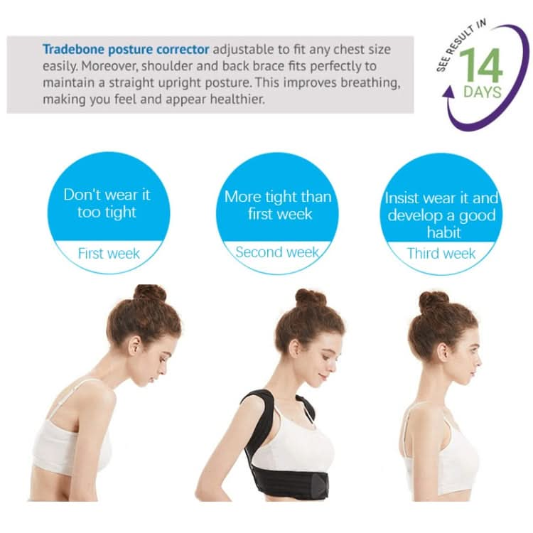 MK-068 Back Posture Correction Belt Anti-hunchback Breathable Invisible Corrector Reluova