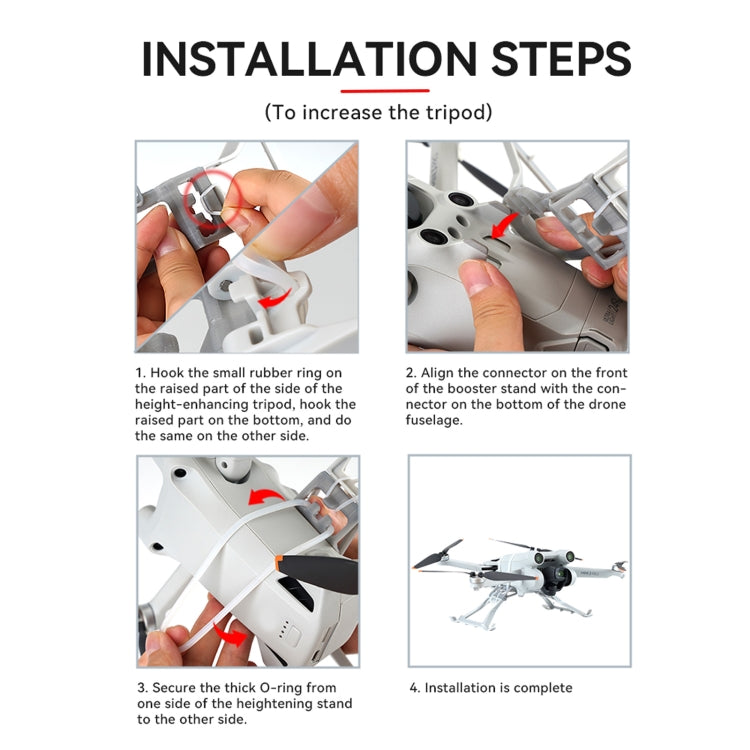 For DJI Mini 3 Pro RCSTQ Increase Tripod Landing Skid Float Kit My Store