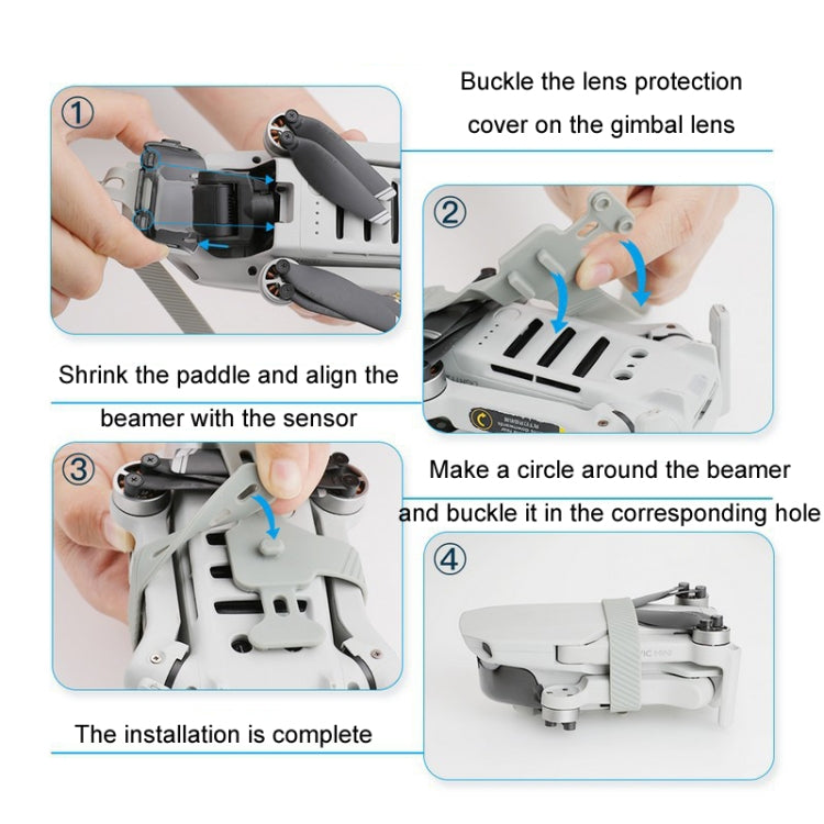 For DJI Mavic Mini / Mini 2 SE RCSTQ Gimbal Protection Kit Paddle Restrainer My Store