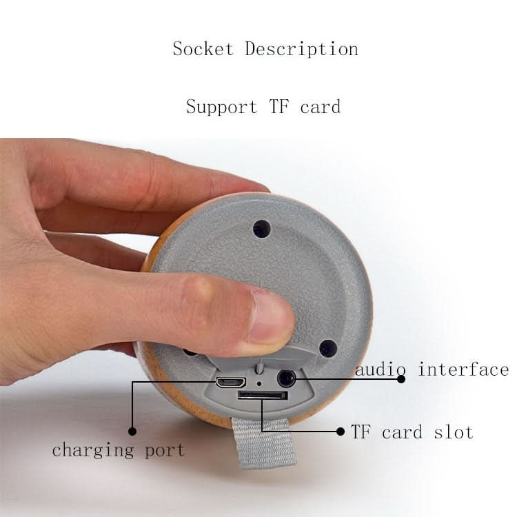 BT811 Mini Wooden Wireless Bluetooth Speaker Support TF Card & 3.5mm AUX