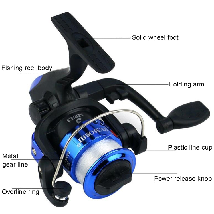 YUMOSHI JL200 Spinning Reel With Line