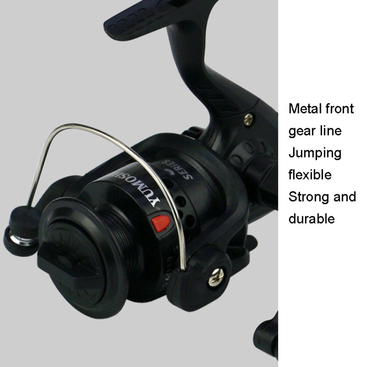 YUMOSHI JL200 Fishing Reel Without Line Plating Head Metal Movement Spinning Reel