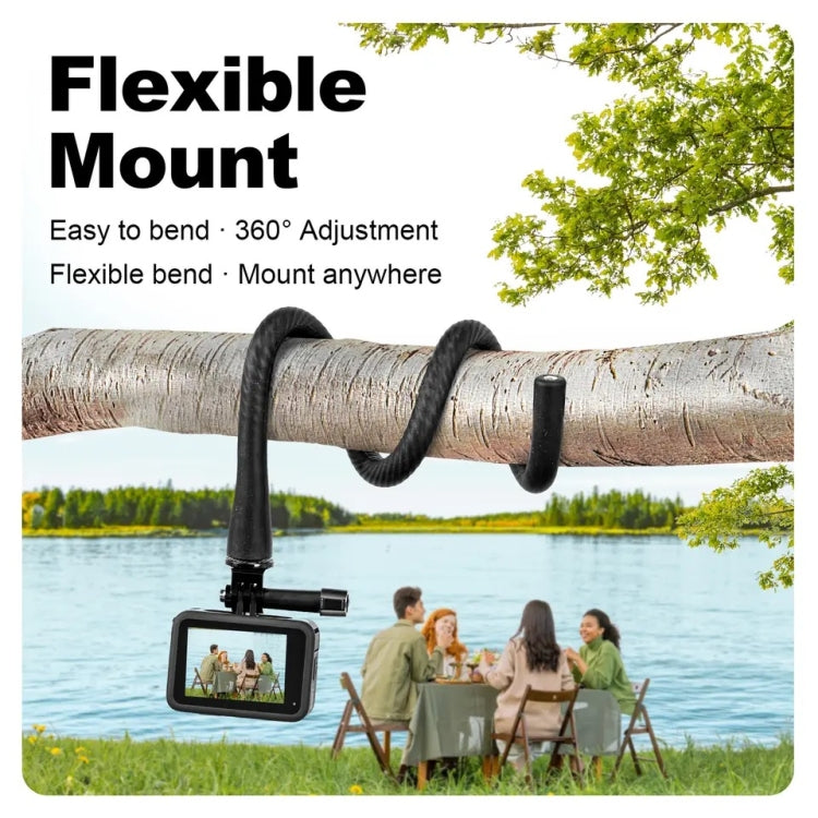 TELESIN Flexible Mount Bracket Octopus Tripod For Mini Action Camera and Mobile Phone,Spec: