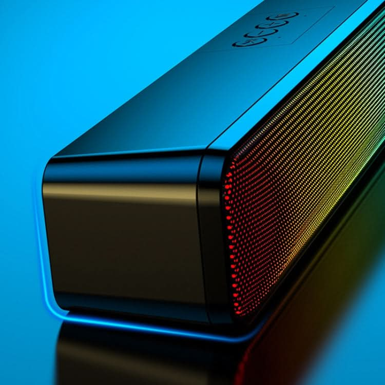 E-3562 Desktop Long Strip Multifunctional RGB Colorful Light Bluetooth Wireless Speaker