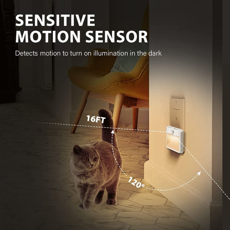 NL2101 Motion Sensor LED Night Light AC Plug Dimming Sleep Lights,Spec: