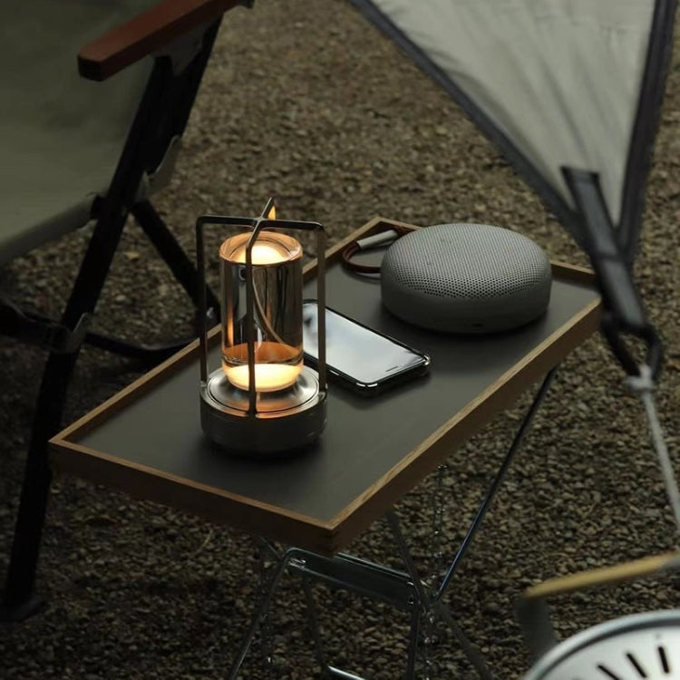 Vintage All Aluminum Cross Table Lamp Hotel Portable Outdoor Camping Touch Night Light My Store