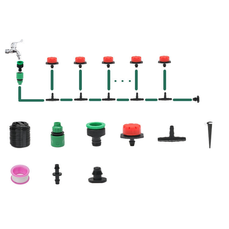 Hose Drip Irrigation System Plant Watering Set 360 Degree Adjustable Drippers My Store