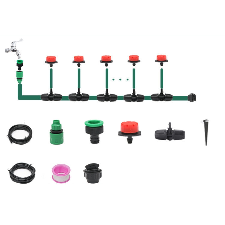 Hose Drip Irrigation System Plant Watering Set 360 Degree Adjustable Drippers