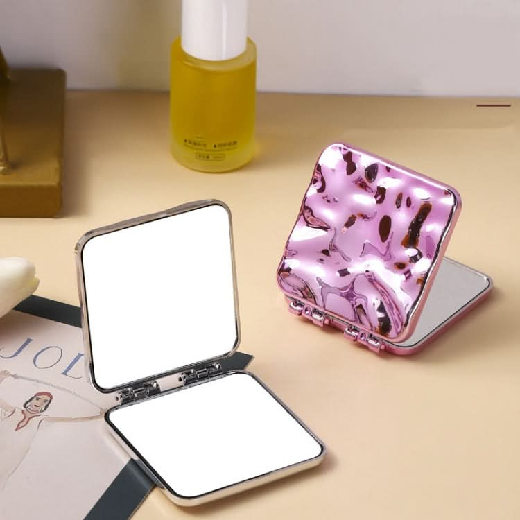 Desktop Mini Electroplating Makeup Double-sided Mirror For Ladies Reluova