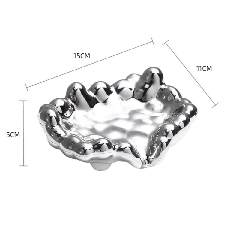 Electroplating Soap Box Fragrance Toilet Free Punch Drain Soap Holder Reluova