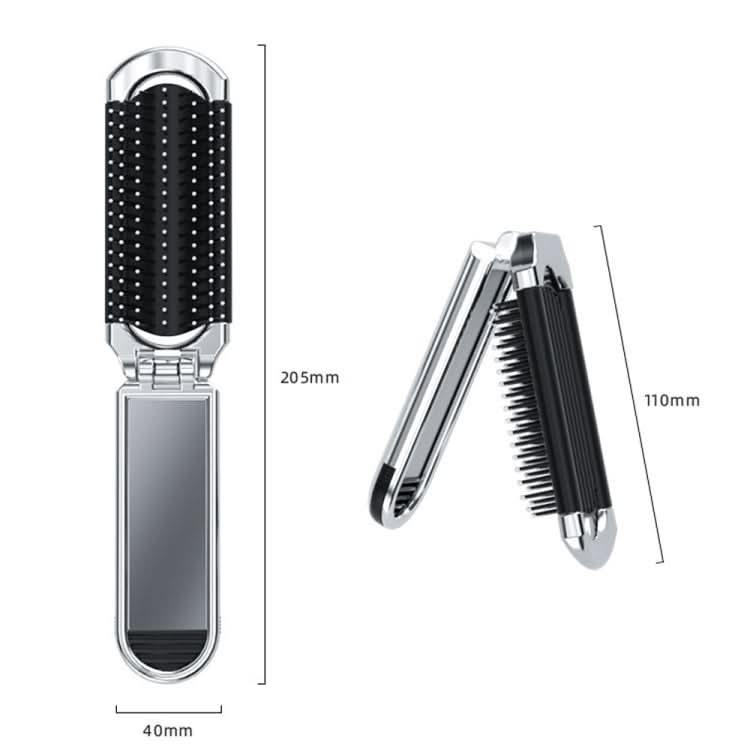 2 in 1 Massage Air Cushion Comb Mirror Integrated Comb Portable Folding Comb-Reluova