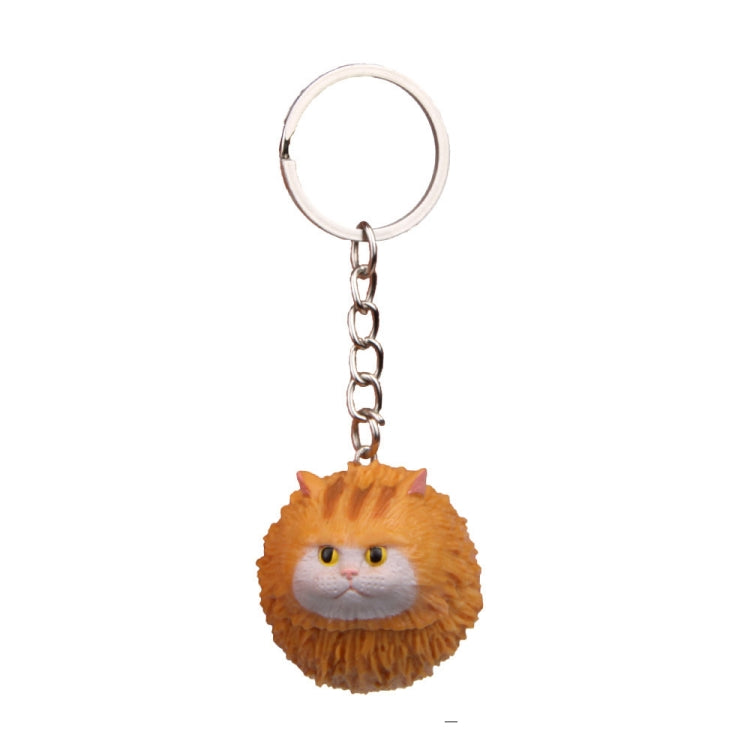 Round Little Tiger Cat Keychain Cartoon Key Ring Ornament ÎҵÄÉ̵ê