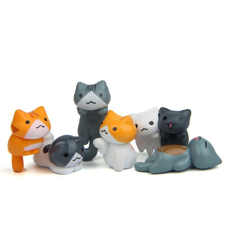 6pcs/set Cat Cartoon Key Chain Car Key Ring Couple Bag Pendant ÎҵÄÉ̵ê