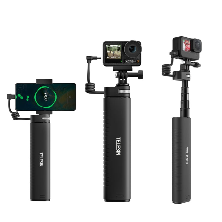 TELESIN Charging Selfie Stick 10000mah Power Bank Universal For Sports Camera & Smart Phone My Store